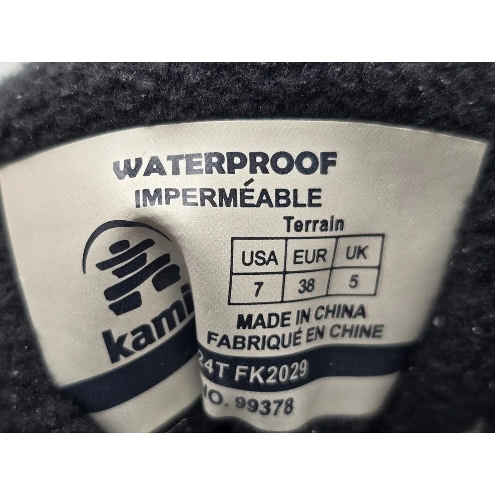 Kamik Women's Terrain Fall Shoes Waterproof -suede Upper - Gray Green - Sz 7 NIB